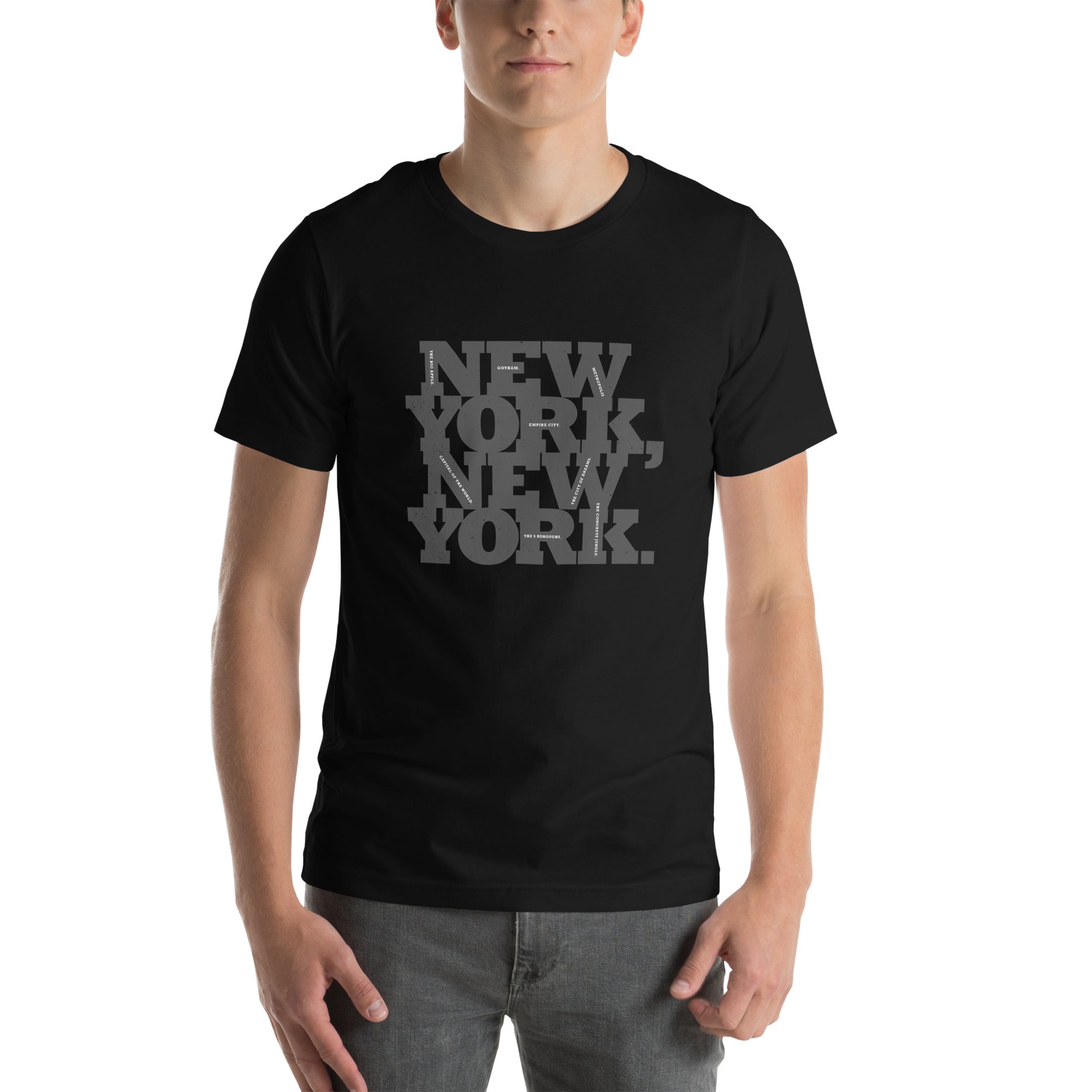New York, New York Power Stack — as bold as the city itself / Short-Sleeve Unisex T-Shirt
